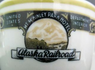 Alaska Railroad Mt McKinley Park Hotel China Demi - tasse Cup 2