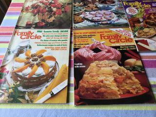 Vintage Family Circle magazines,  Bundle Of Five,  1978,  Vgc 2