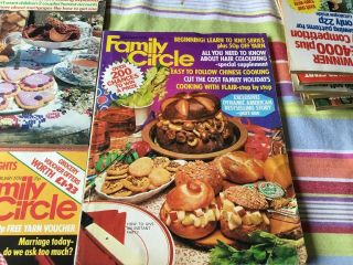 Vintage Family Circle magazines,  Bundle Of Five,  1978,  Vgc 3