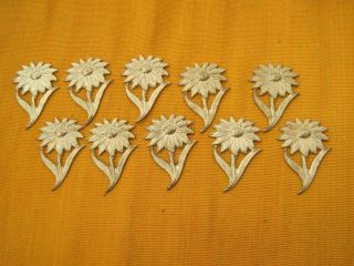 Vtg Daisy Blooms Findings Stampings 1.  5 "
