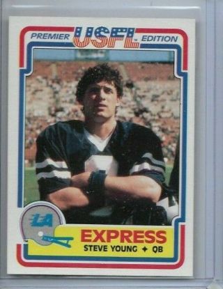 Steve Young 1984 Topps Usfl Rc 52 San Francisco 49ers