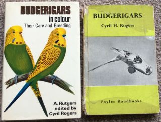 2 Old Books Budgerigars By Cyril H Rogers In Colour & Foyles Handbook