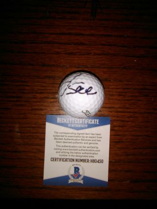 Jordan Spieth Signed Golf Ball Autographed Auto Beckett
