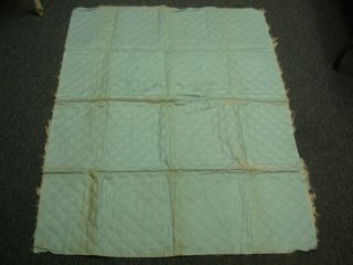 Vintage 1940s Baby Blue Baby Quilt Kit Needs Embroidery Done