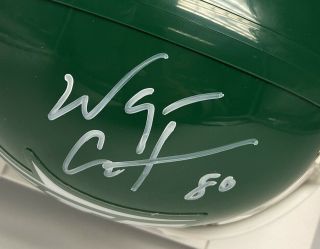 Wayne Chrebet Signed NY Jets Mini Helmet Autographed JSA WITNESSED AUTO 2