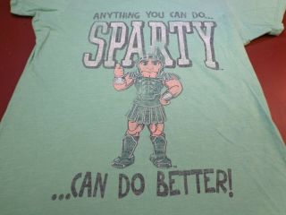 Sparty Can Do Better Michigan State Spartans Women’s T Shirt Xl H5