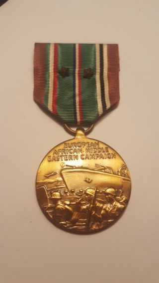 Vintage World War 2 Medal.  European - African - Middle Eastern Campaign.  Bronze.