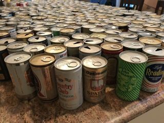 72 Vintage Collectible Beer Cans From 1908 And Earlier