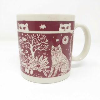 Vintage Taylor & Ng Lion,  Leopard And Mice Mug Made In Japan Coffee Cup Gift