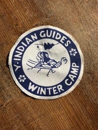 Ymca Indian Guides Winter Camp Badge/patch,  1960 