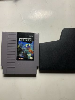 Vintage Nightshade (nintendo Entertainment System Nes) Cart Only W/ Dust Sleeve