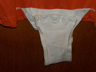 VTG 1970 ' s Champion Game Worn Football Jesey With Attached Crotch Flap 3