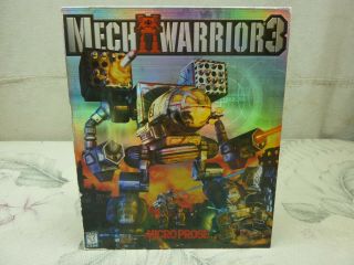 Vintage Mech Warrior 3 Pc Game Cd Wtih Box And Manuals