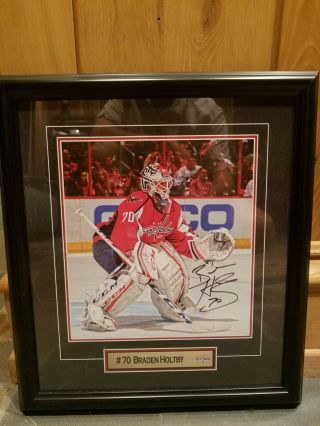 Braden Holtby Washington Capitals Signed Framed Autographed Picture