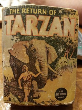 1937 The Return Of Tarzan - The Little Big Book By Edgar Rice Burroughs 1102