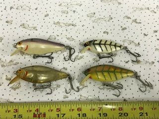 4 Vintage Bomber Speed Shad Fishing Lures