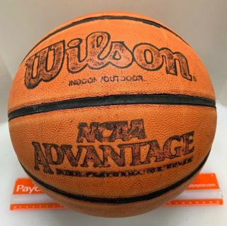 Wilson Ncaa Advantage Basketball Ball Indoor Outdoor Official Size Vintage Faded