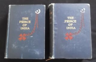The Prince Of India - By Lew Wallace Vols 1 & 11 1893 1st Editions Hardcovers