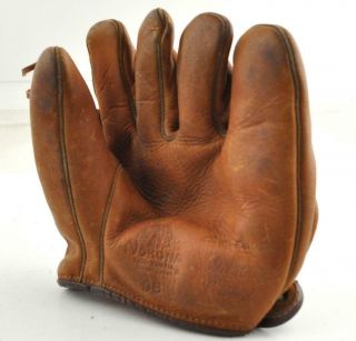 Vintage Nokona G6 1940s Early Baseball Glove Leather Bob Lemon