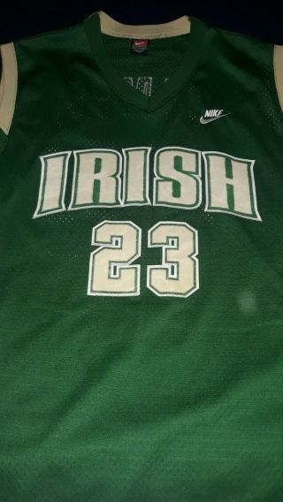 Lebron James Irish Nike High School 2003 Stitched Basketball Jersey Xxl Green