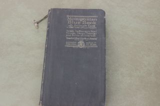 Vintage 1920 Metropolitan Blue Book Guide To York City And Vicinity