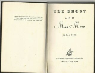 The Ghost And Mrs.  Muir: R.  A.  Dick: 1945