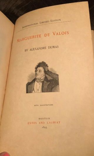 1893 “marguerite De Valois” By Alexandre Dumas Limited Edion