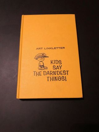1957 Vintage Art Linkletter Kids Say The Darndest Things Intro By Walt Disney