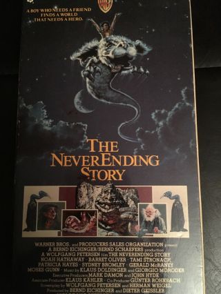 The Neverending Story Vintage 1986 Vhs