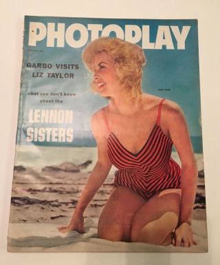 Vintage Unsed - Photoplay August 1958 Janet Leigh Lennon Sisters Liz Taylor