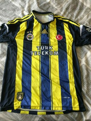 Fenerbahce Turkey 2012/2013 Home Football Shirt Adidas Vintage Size Xl