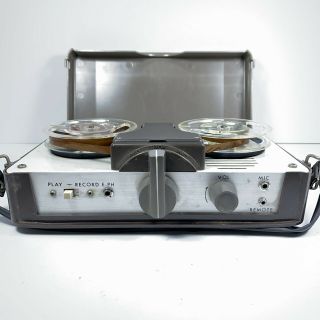 Vintage 1960 ' s Aiwa Reel To Reel Tape Recorder Model TP - 32A 3