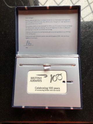 British Airways Centenary 100 Year Key Ring