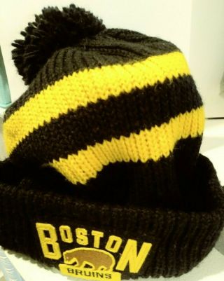 Boston Bruins Reebok 2016 Nhl Winter Classic Player Pom Knit Beanie Winter Hat