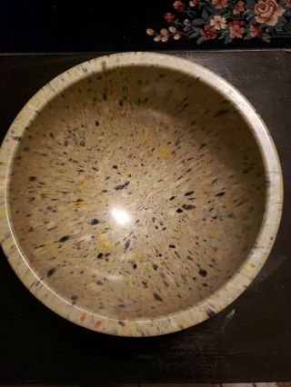 Vtg Texas Ware Splatter Melmac Confetti Mixing Bowl 11.  5 " Mcm 125