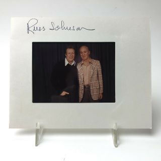 Vintage Russ Johnson Signed Color Polaroid Photo The Professor Gilligans Islamd