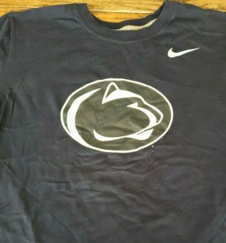 Penn State Nittany Lions Shirt By Nike Adult L Blue University Pa Clifford Qb