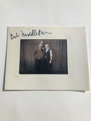 Vintage Bob Middleton Signed Photo Autographed Pennies From Heaven
