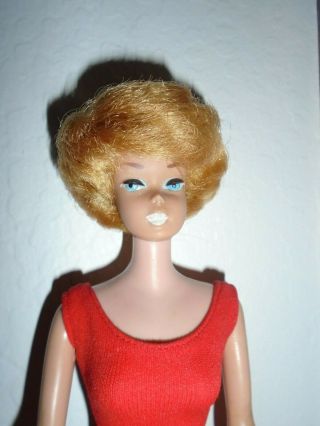 1 Day Only Vintage Bubble Cut Barbie Gold/titan Hair Green Ear