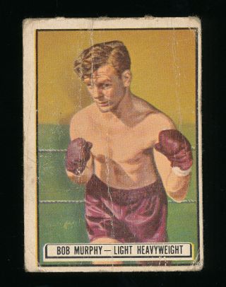 Mangled Rob Murphy Sp 1951 Topps Ringside 49 Bob Low Grade Set Filler Tough Card