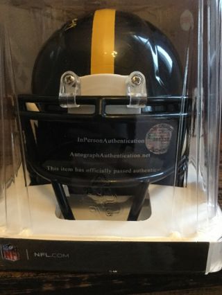 Ju Ju Smith - Schuster Autograph/Signed Pittsburgh Steelers Mini Helmet - 2