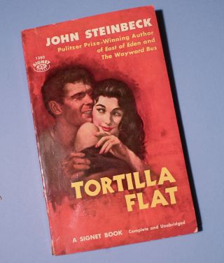 Vintage Paperback " Tortilla Flat " By John Steinbeck Signet