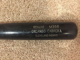 Orlando Cabrera Game Bat Indians