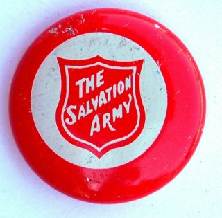 Vintage Salvation Army Old Round Lapel Pin