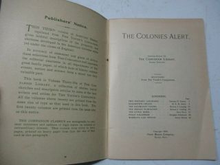 1909 Antique Rare Book The Colonies Alert Youth Companion ' s Great Stories 1700 ' s 3