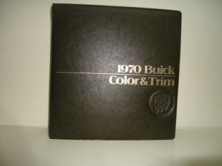1970 Buick Dealer Salesman Color & Trim  Look