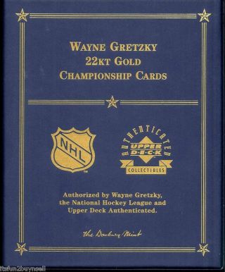 4 Wayne Gretzky Championship 83 84 86 87 22 Kt Gold Set Uda Danbury