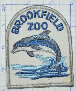 Illinois,  Brookfield Zoo Chicago Zoological Society Dophin Vintage Patch