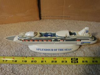 Royal Caribbean,  Splendour Of The Seas Model Cruise Ship.  Souvenir Display Boat
