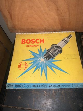 Vintage Bosch Spark Plug Comparison Guide Supplement